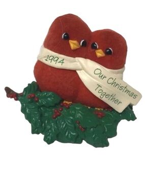 Hallmark 1994 "Our Christmas Together" Clip-On Christmas Ornament